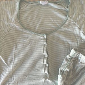 LAKE Pima Maternity Shorts Set in Parisian Green